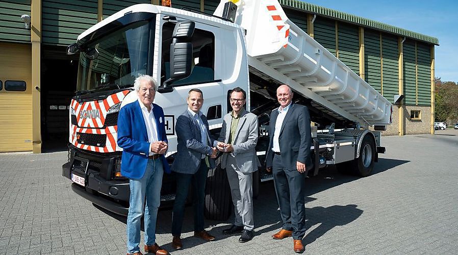 Nieuwe Scania CNG in Hasselt