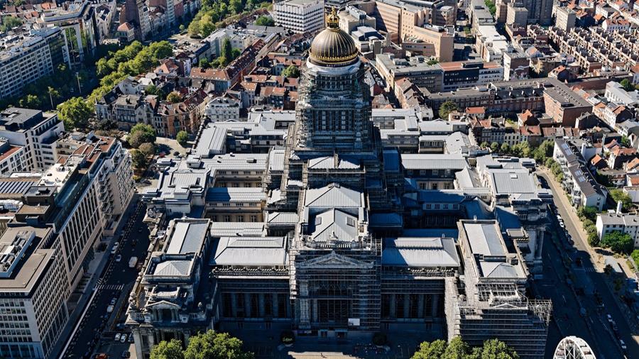 Haalbaarheidsstudie voor binnenrestauratie Justitiepaleis Brussel