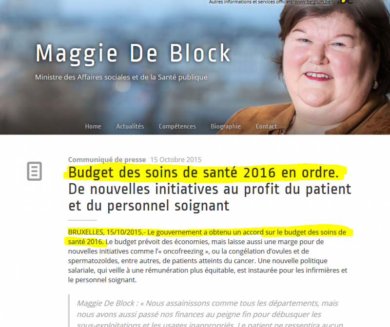 Budget santé: Maggie De Block a débordé le gouvernement