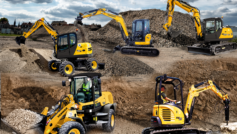 Compleet Yanmar-assortiment op Matexpo