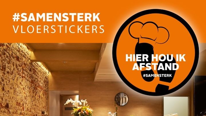 #SAMENSTERK VLOERSTICKERS