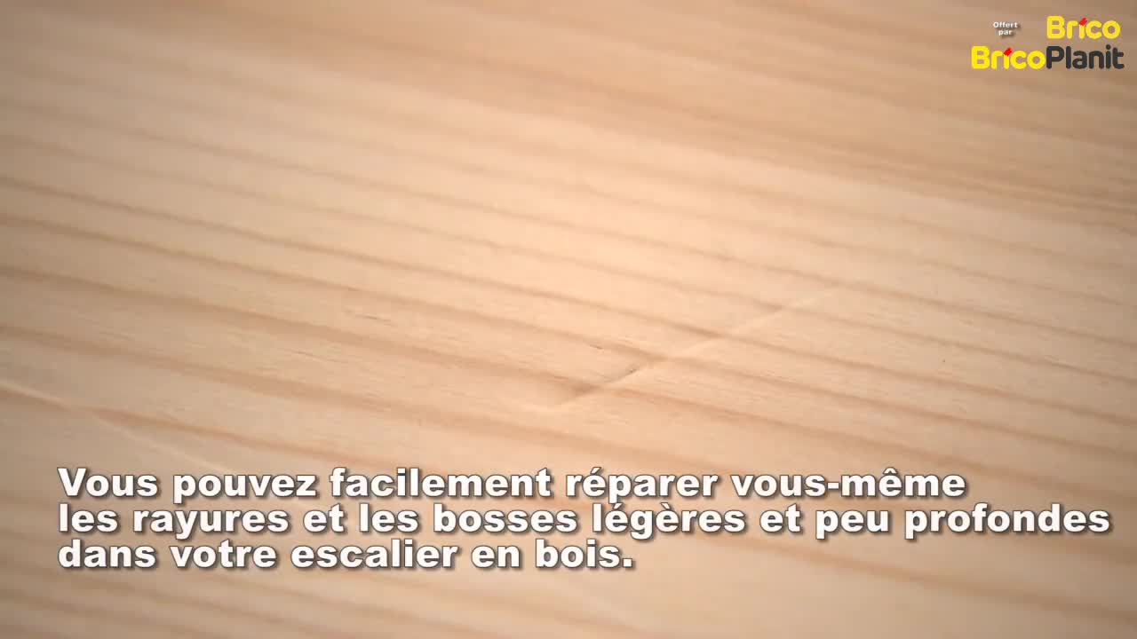 Comment réparer une rayure sur un escalier en bois?